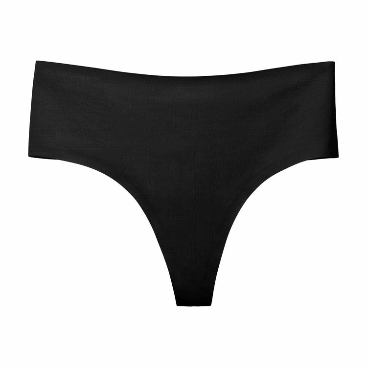 RHYFF High Waisted Thongs for Women Tummy Control Thong Soft Seamless  Underwear No Show High Rise Panties XS-XL（R0835XS-Black） : :  Clothing, Shoes & Accessories