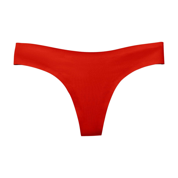 Poppy Red Thong Panties // Seamless Luxury Thong // EBY™