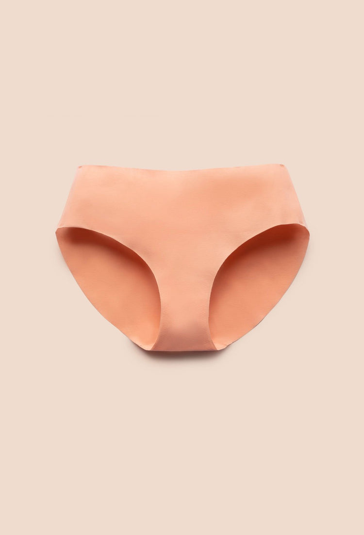 Peach Invisible Cotton Brief Underwear