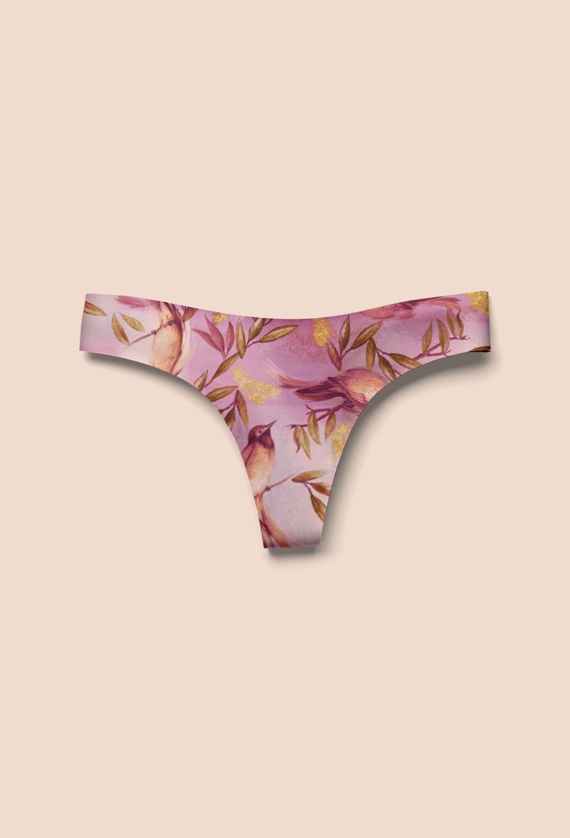 EBY Seamless Sakura Plus Size Thong Panties