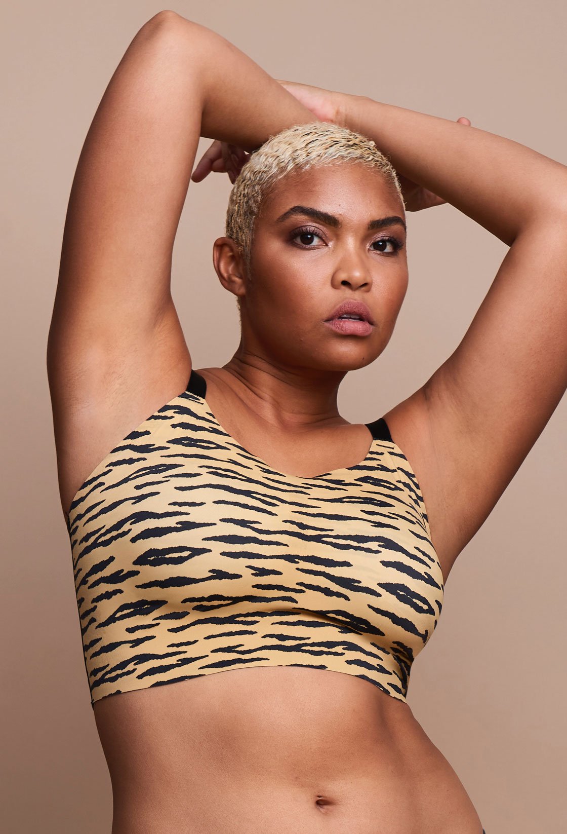 EBY Seamless Sleek Tiger Bralette Pattern - front