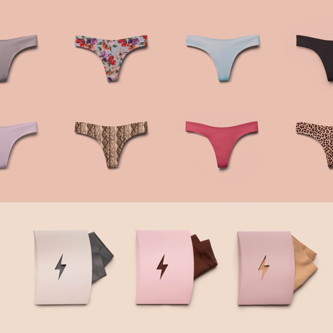 Surprise-Me Thongs - 3 Pk
