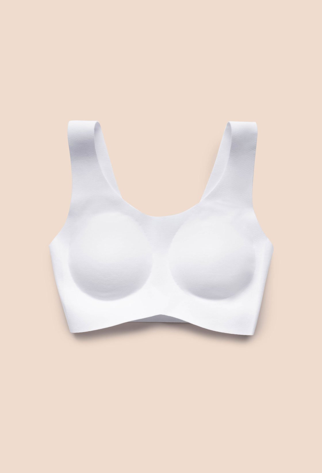 EBY Seamless White Cotton Bralette