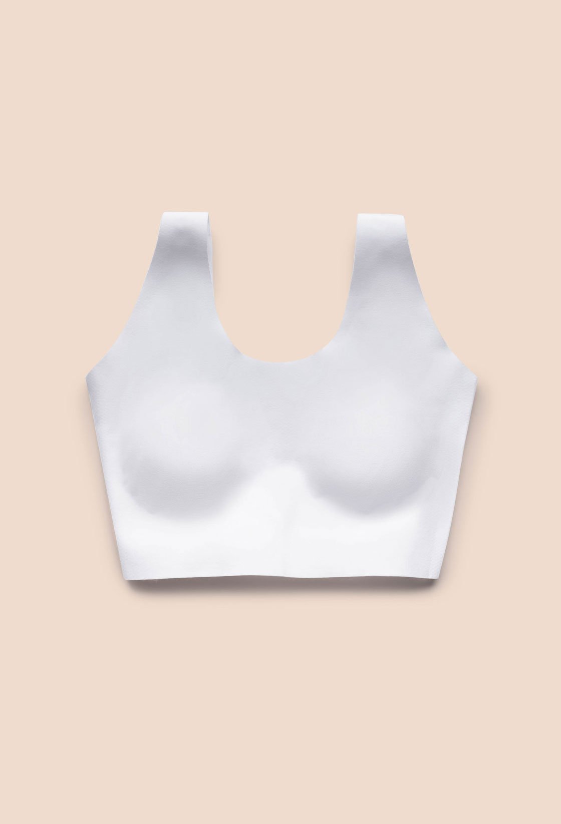 EBY Seamless White Cotton Bralette