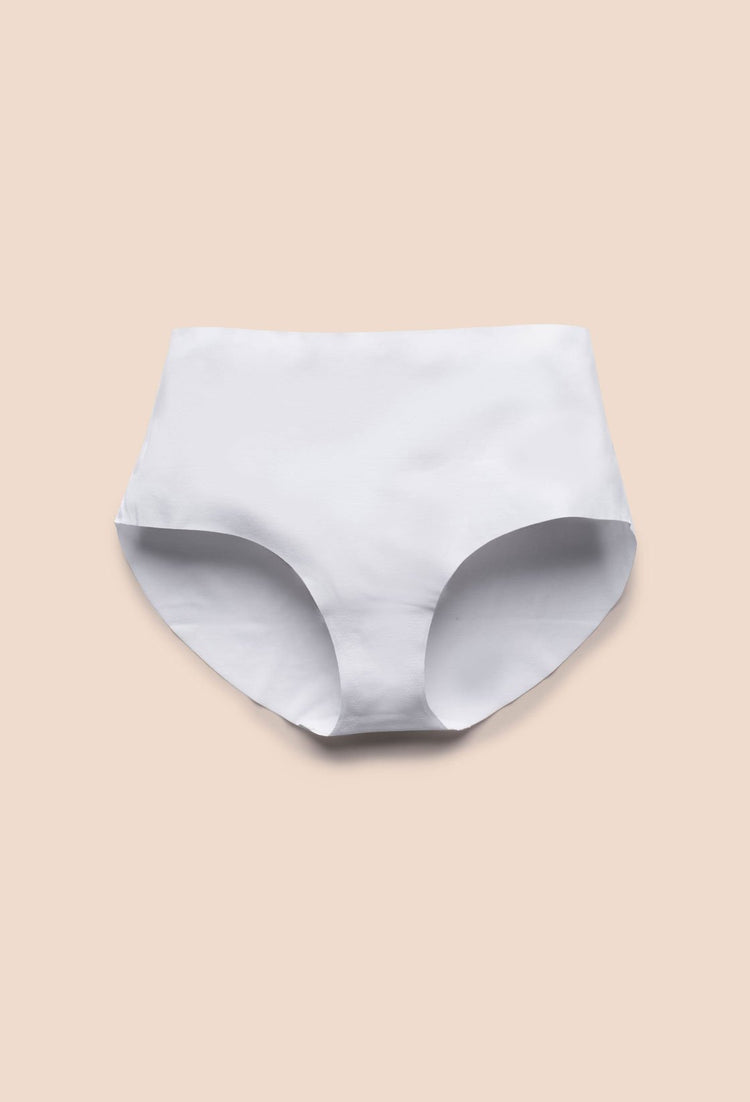 EBY invisible cotton thong in white