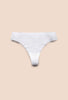 White Cotton Thong