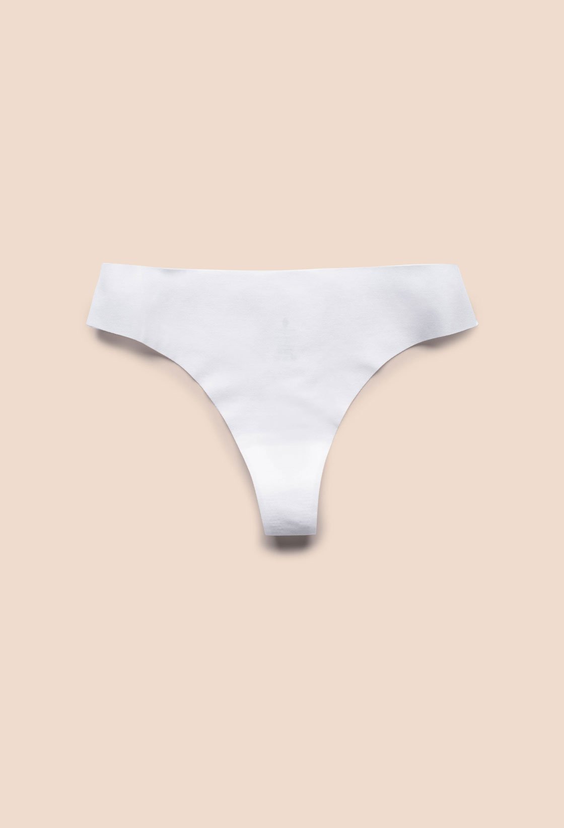 White Cotton Thong